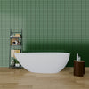 Luxury Matte White Freestanding Soaking Tub