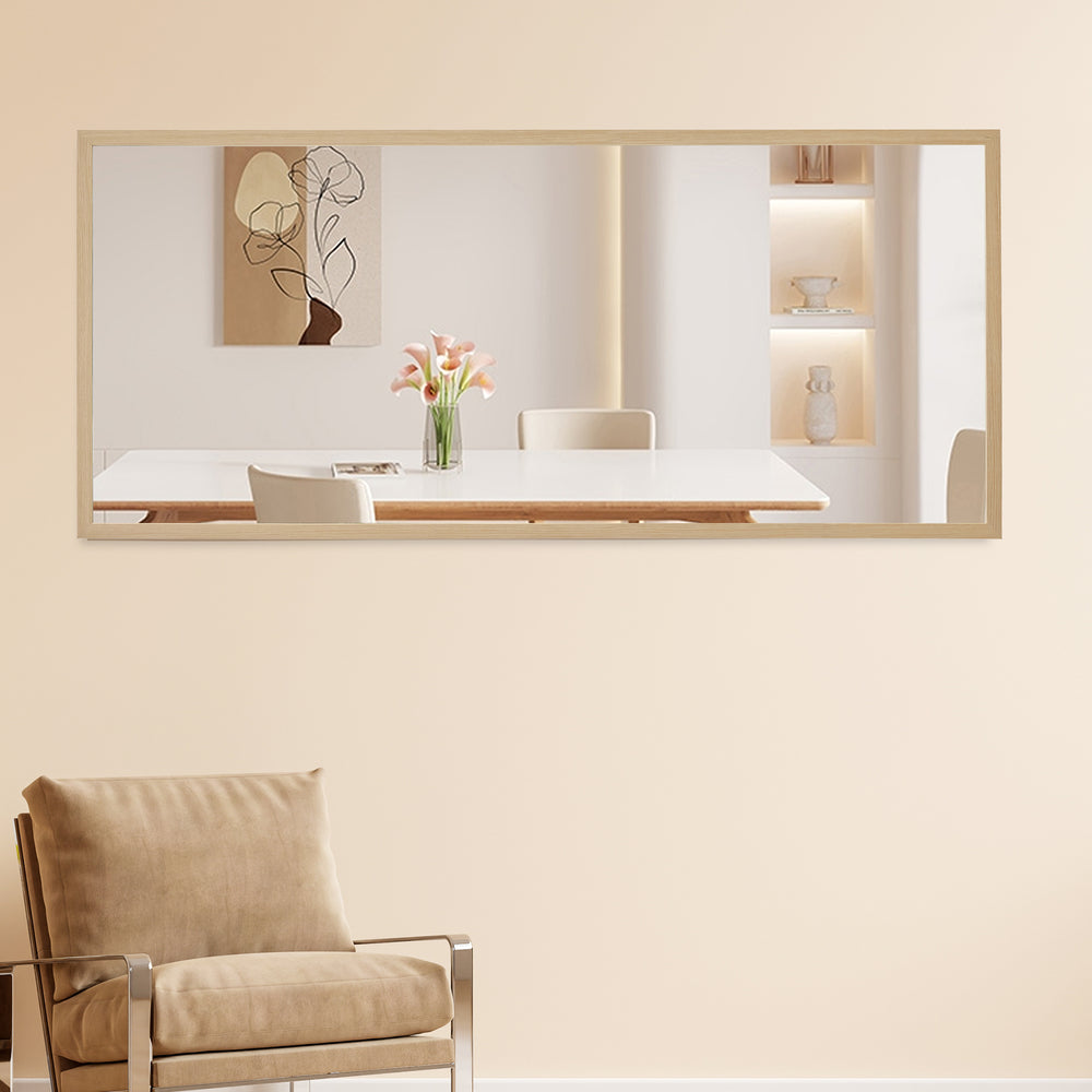 Elegant Full-Length Solid Wood Mirror