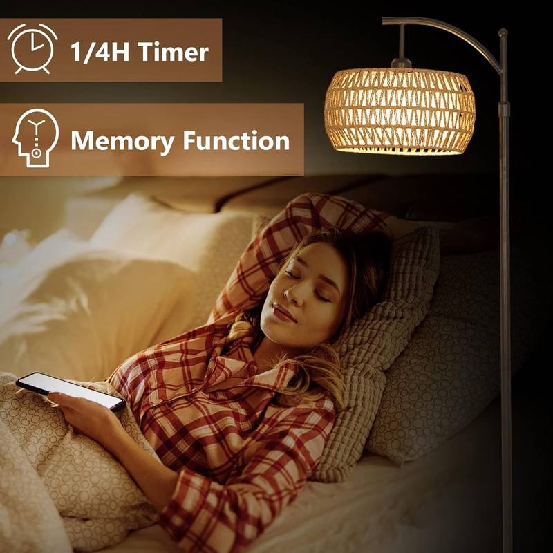Cozy Glow Arc Lamp with Remote