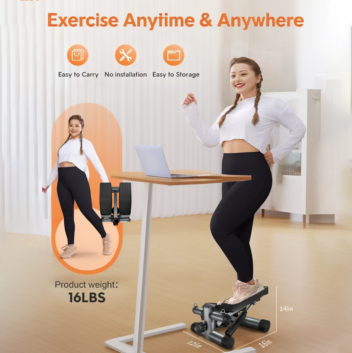 FitStepper Pro: Compact Cardio & Strength Trainer