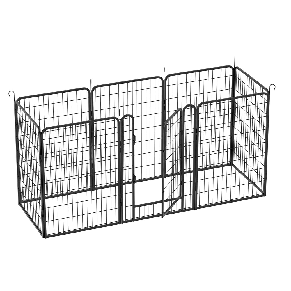 Sturdy Dog Playpen with Gate - Perfect for Indoor & Outdoor Fun!