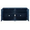 Chic Navy Sideboard with Stylish Handles & Adjustable Shelves