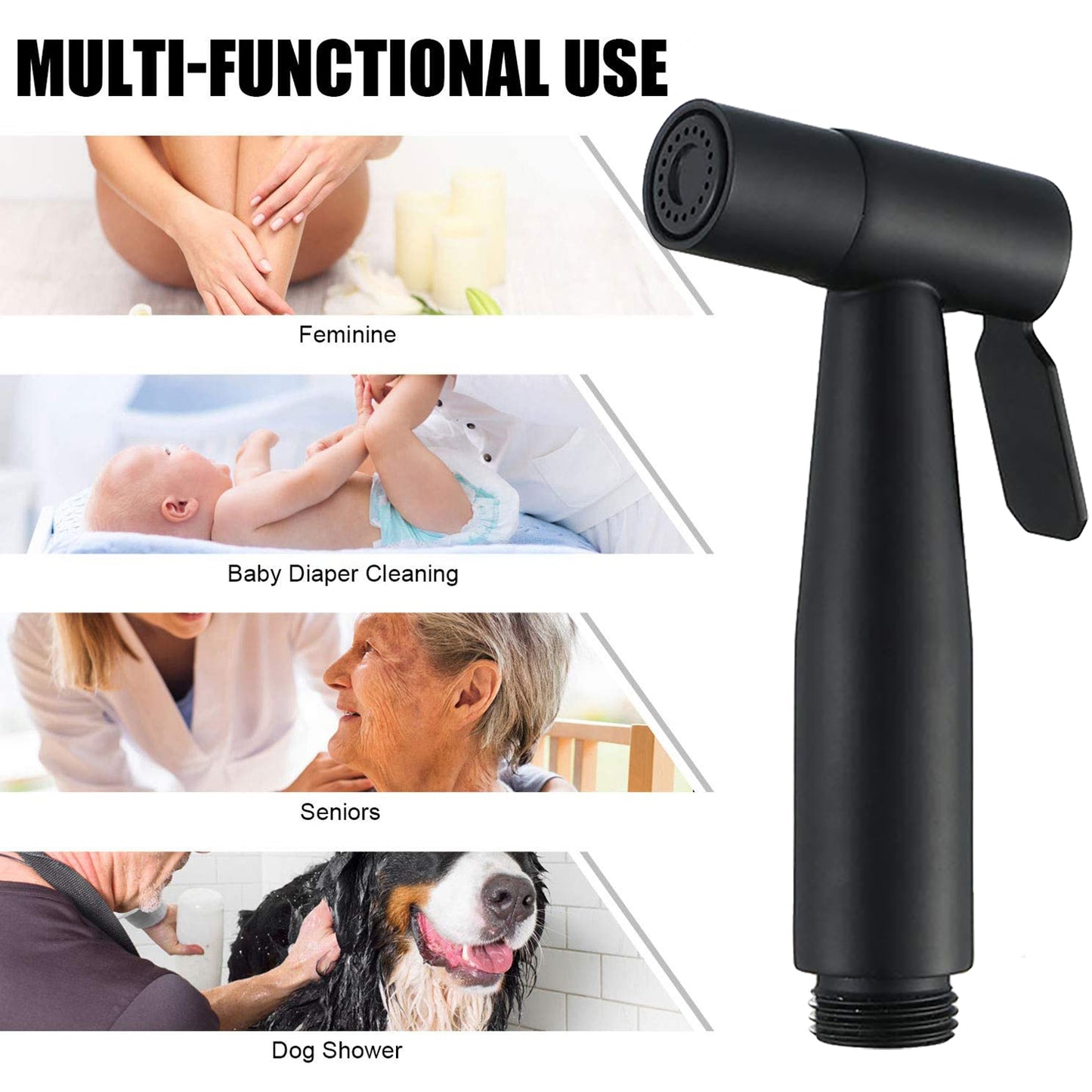 Matte Black Handheld Bidet Spray