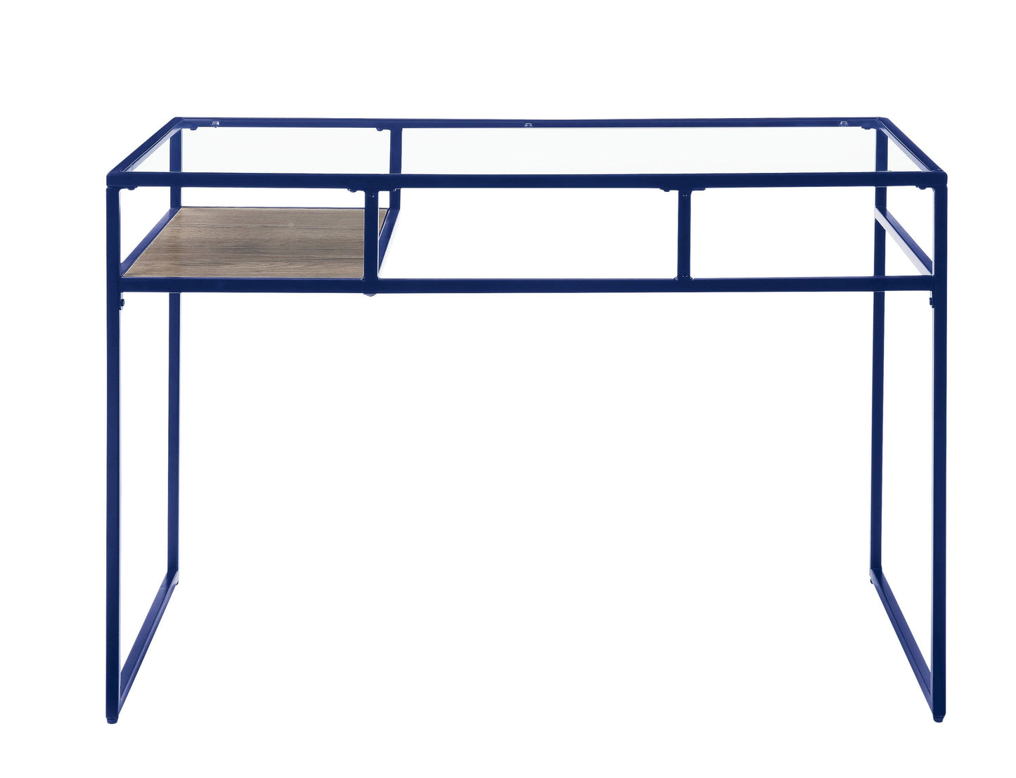 Stylish Blue & Glass Yasin Desk