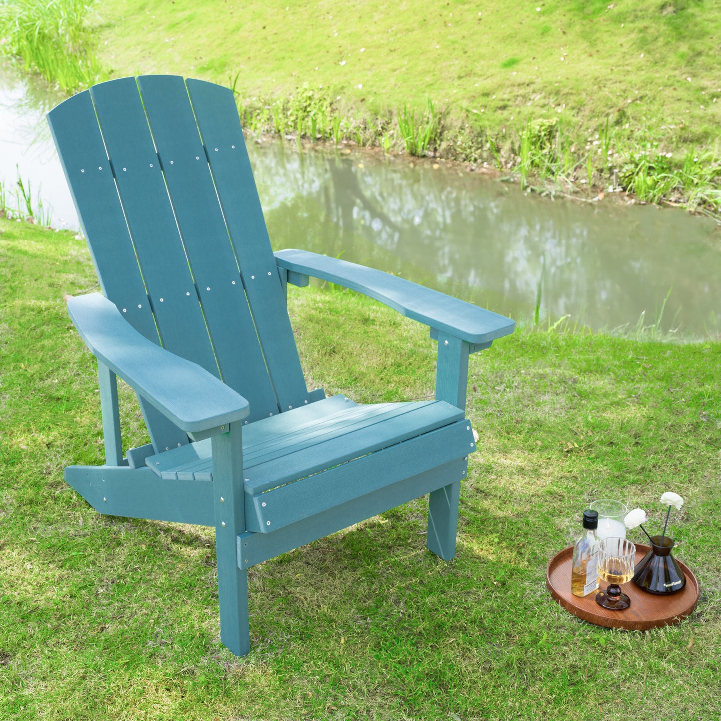 Cozy Outdoor Adirondack Chairs - Weatherproof & Perfect for Any Space