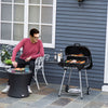 On-the-Go Charcoal BBQ Grill with Wheels