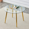 Simply Chic Gold Leg Dining Table