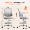 CozyLift Tall Ergonomic Office Chair with Flip-Up Armrests