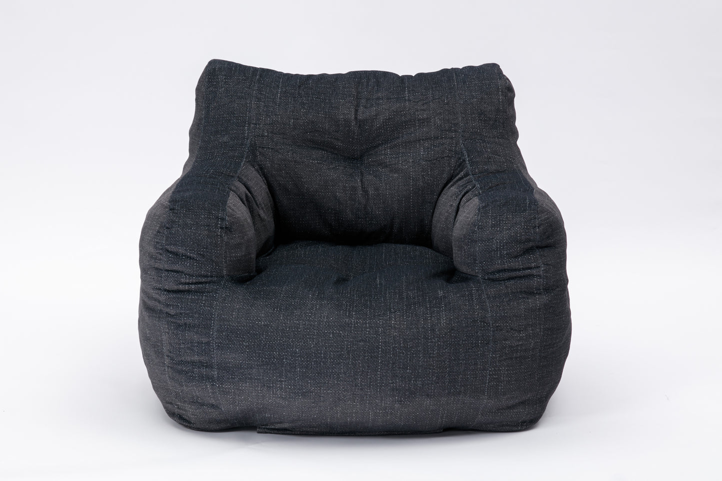 Cozy Velvet Memory Foam Bean Bag - Dark Gray