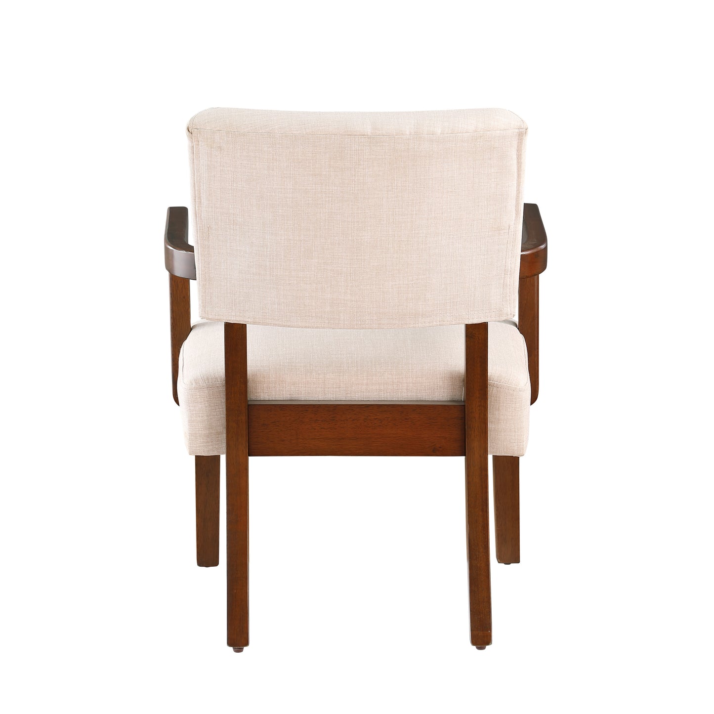 Chic Pair of Fabric Accent Chairs with Round Table