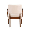 Chic Pair of Fabric Accent Chairs with Round Table