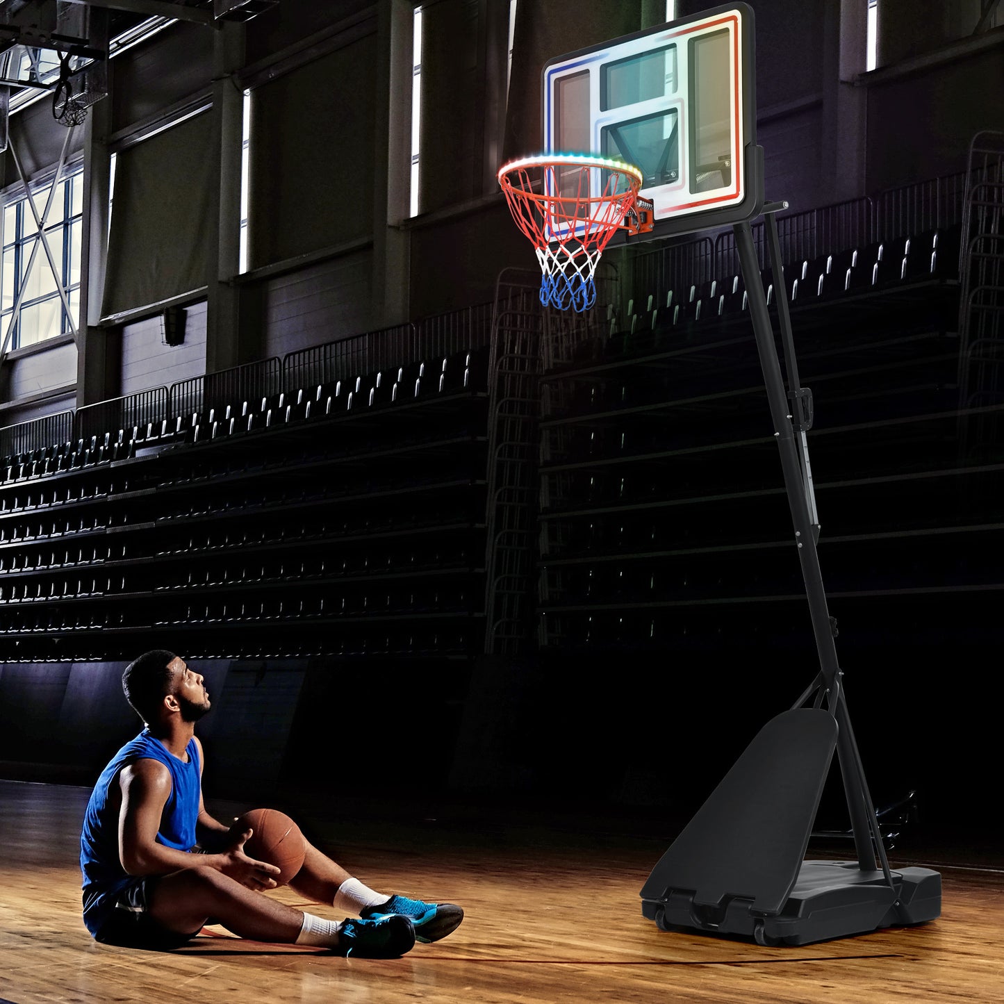 GlowSphere Portable Basketball Hoop