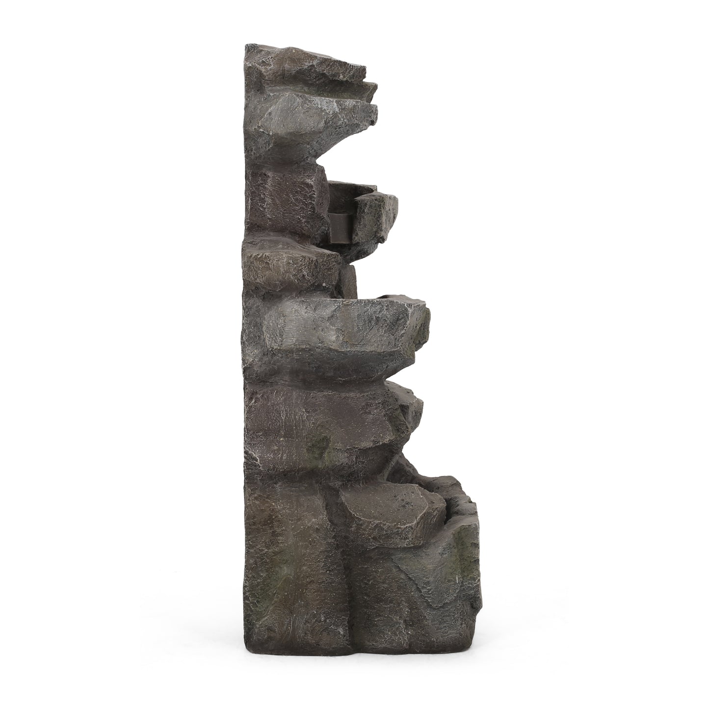 Candler Stone Gray Tiered Fountain – No Assembly Needed!