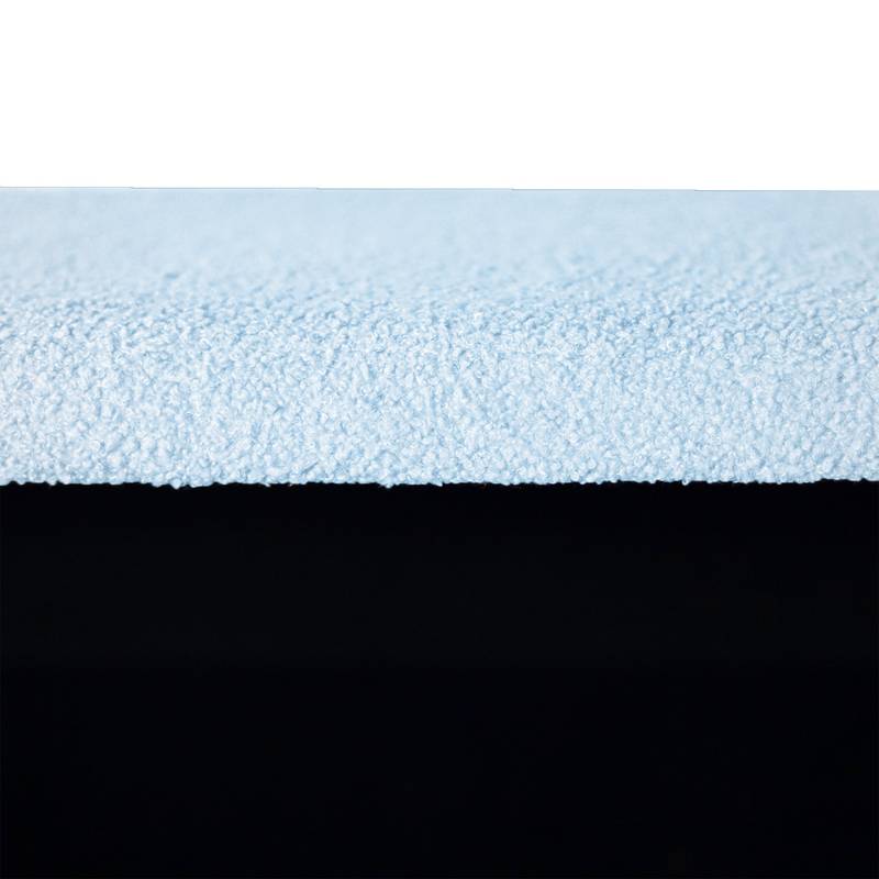 Chic Grey Faux Fur Storage Ottoman with Gold Legs