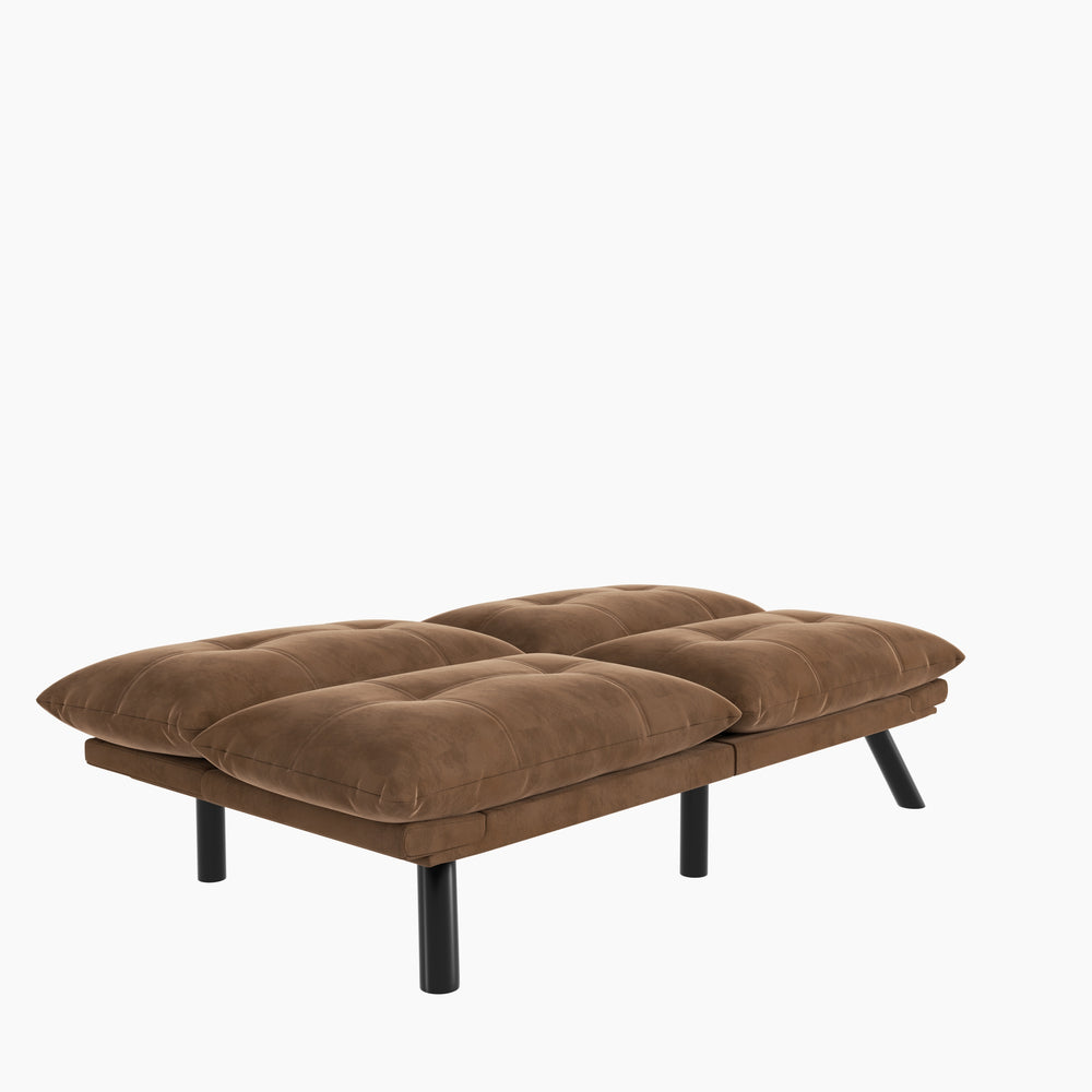 Cozy Brown Convertible Sofa Bed