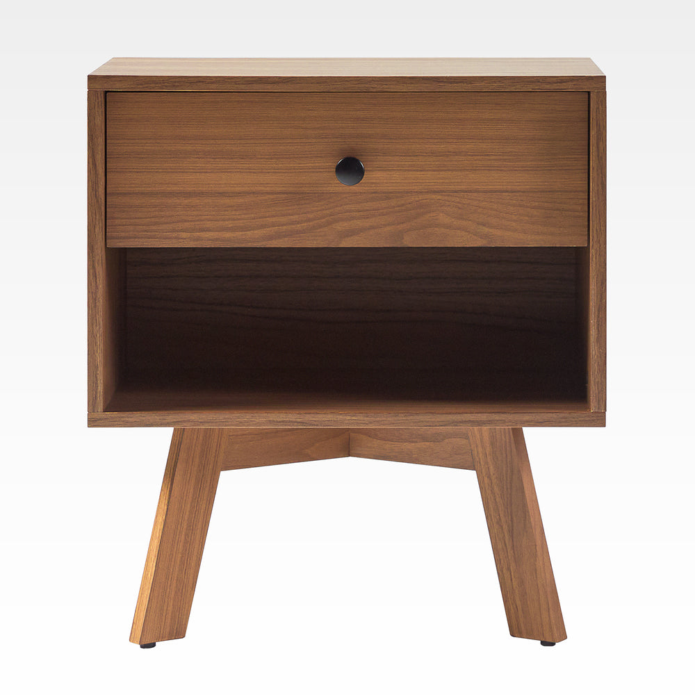 Mocha Minimalist Nightstand