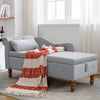 Velvet Dream Lounge Chair with Storage & Pillow
