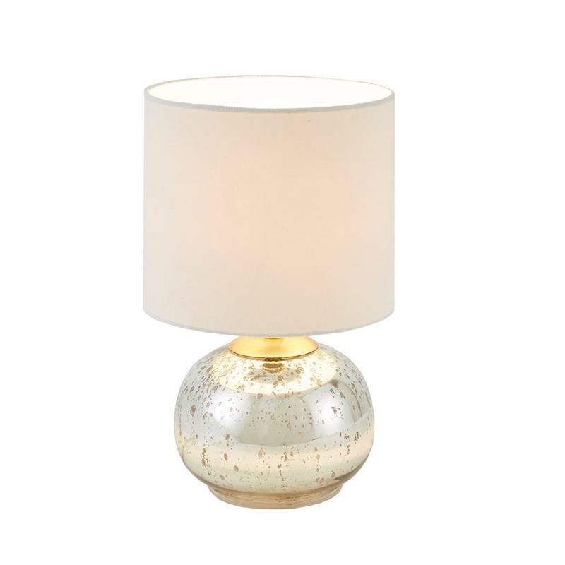 Shimmering Saxony Glass Lamp