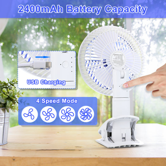 Cool Breeze Clip Fan with LED Light