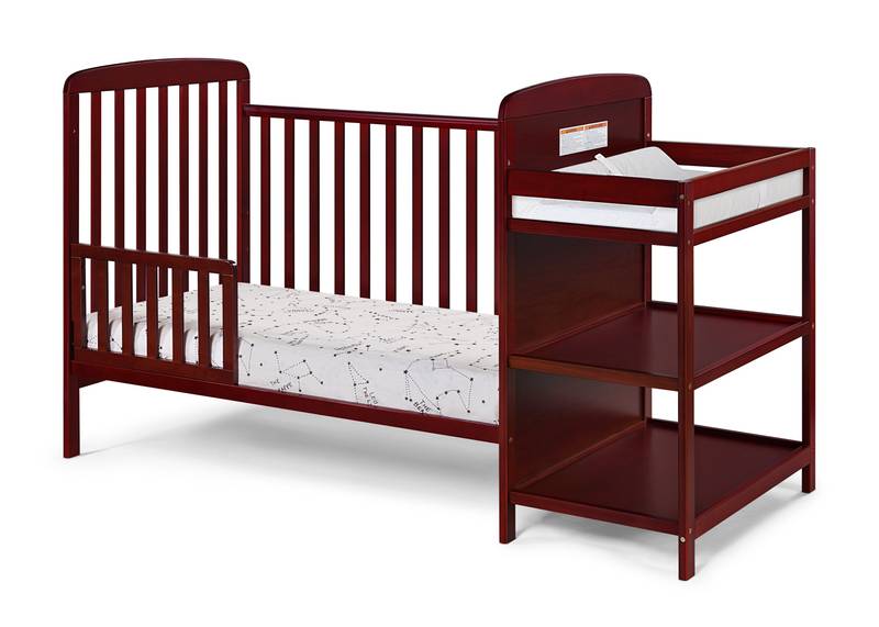 Cherry Bliss Crib and Changer Set