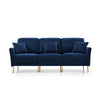 Velvet Blue Sofa