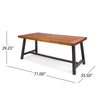 Rustic Charm Outdoor Dining Table