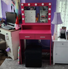 Glam Glow Vanity Desk with Adjustable Lights