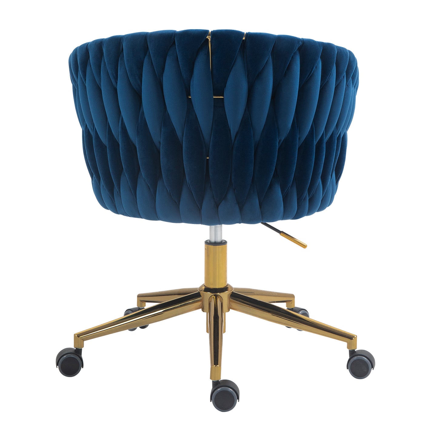 Woven Blue Swivel Office & Vanity Chair