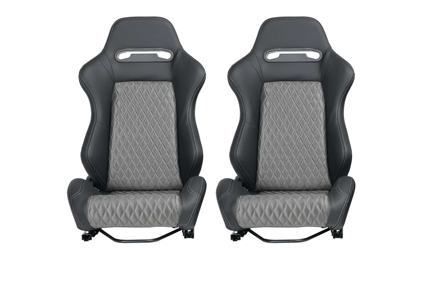 Luxury Racing Seats: Premium PVC & Suede Duo