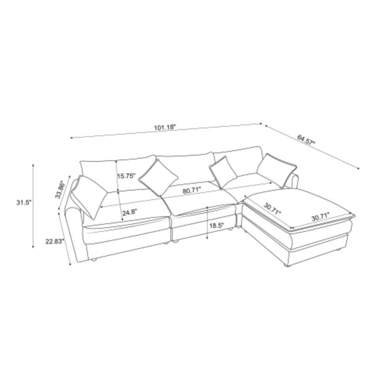 Cozy Corner Modular Sofa Set