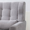 Chic Gray Lounge Chair with Comfort Pillow