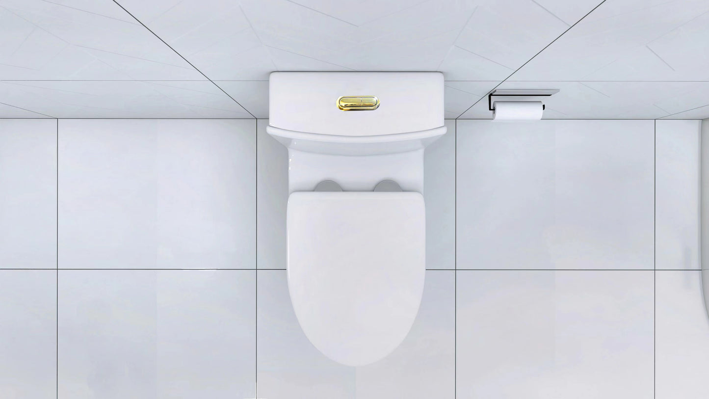 Sleek White Comfort Toilet