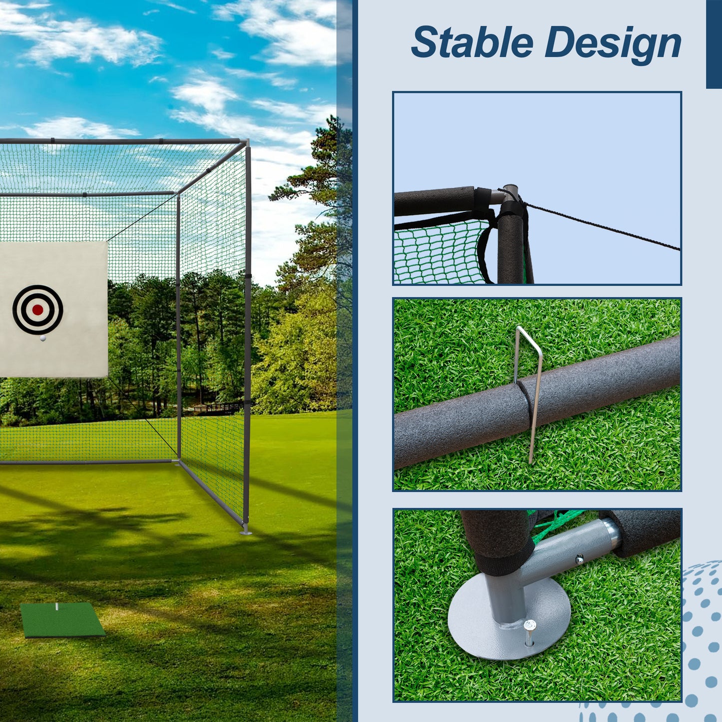 Ultimate Golf Practice Net – Indoor/Outdoor Setup!