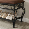 Rustic Entryway Bench & Shoe Rack