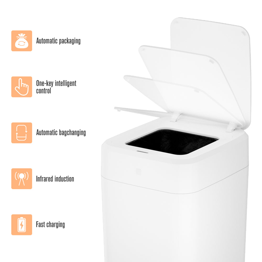 Smart Trash Can with Automatic Bag System