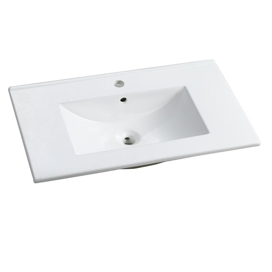 Sleek Ceramic Top Bathroom Vanity