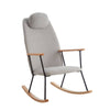 Cozy Rocking Chair with Adjustable Headrest