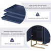 Navy Chic Storage Buffet: Elegant Organization for Your Home