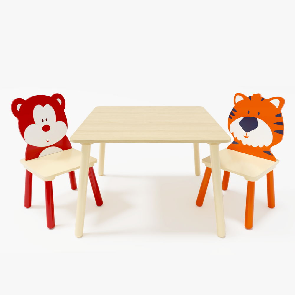 Bear & Tiger Playtime Table Set