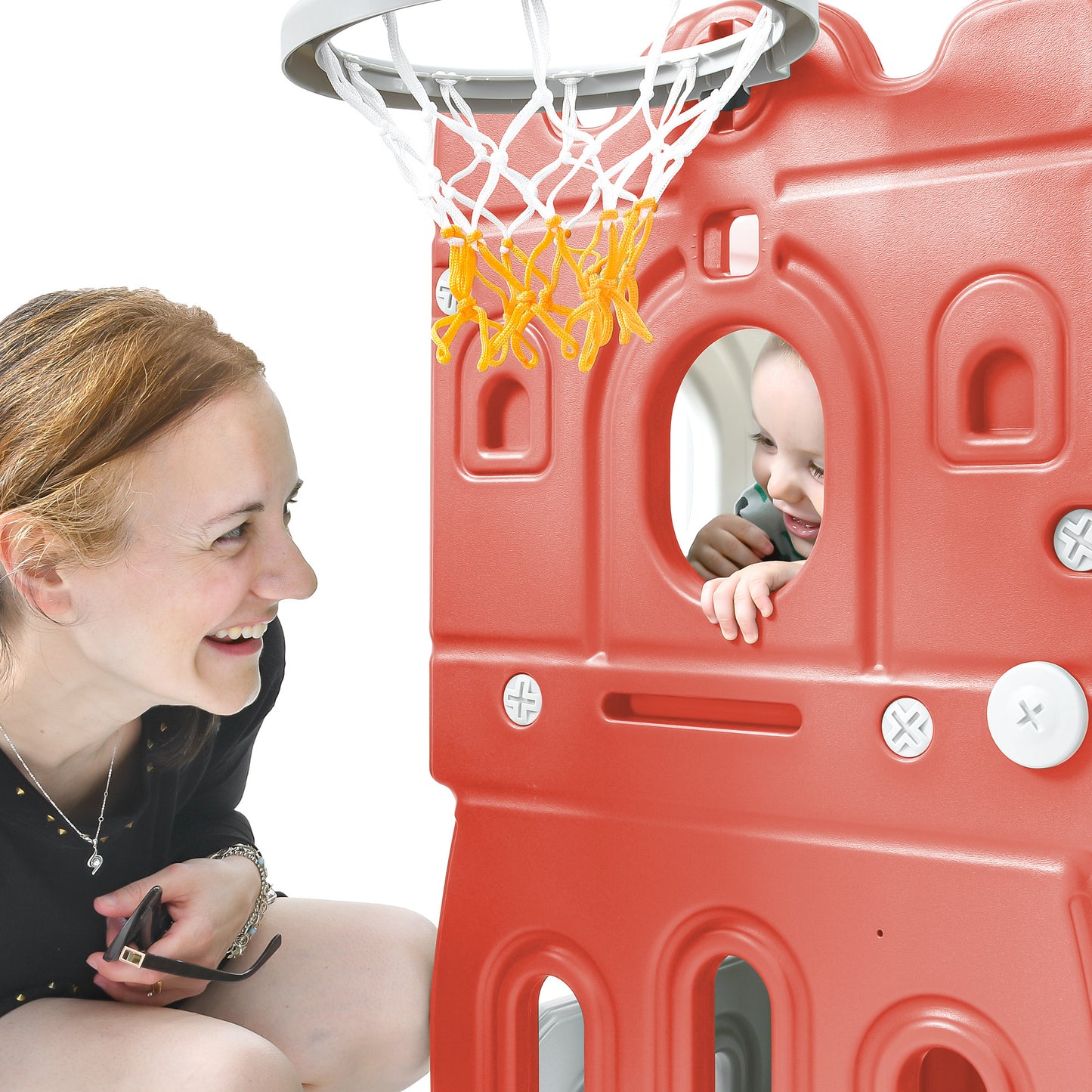 Adventure Castle Playset with Slide & Hoop