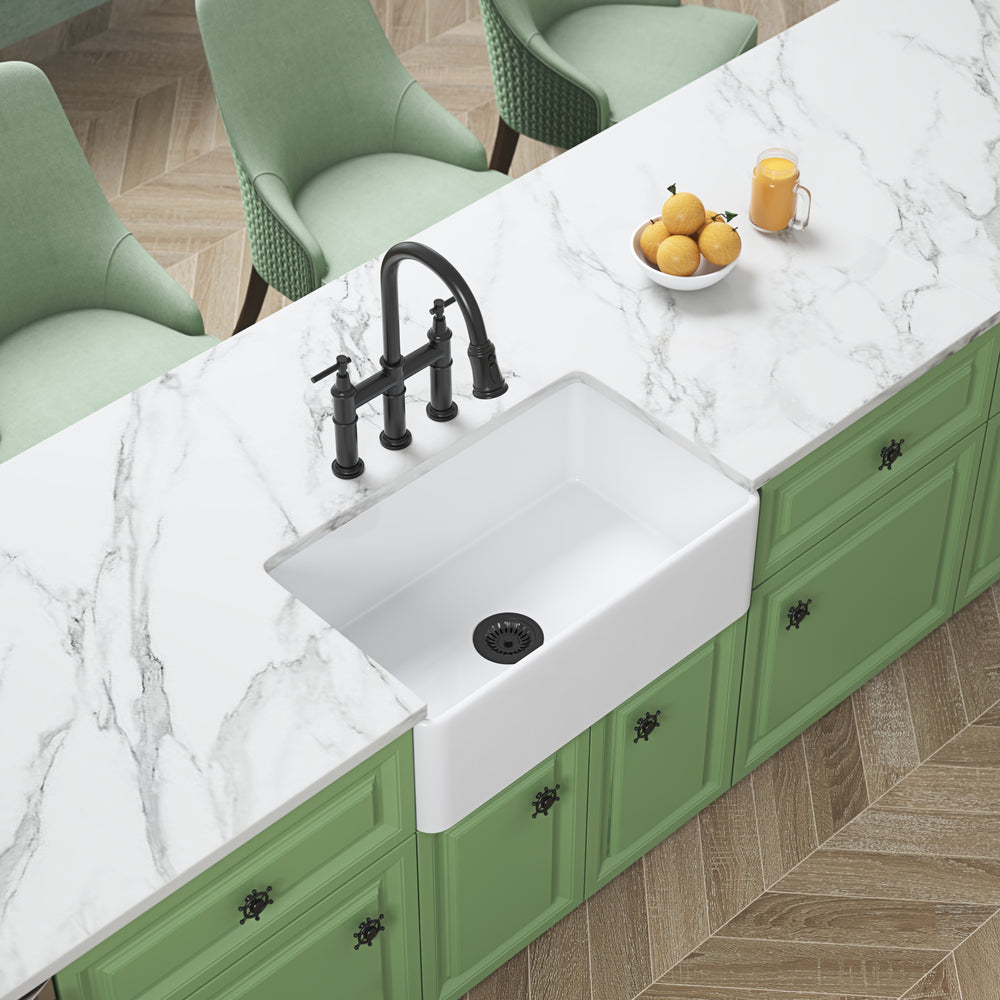 Charming White Farmhouse Sink