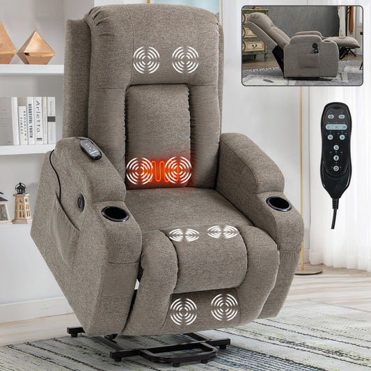 Comfort Plus Lift Recliner: Massage & Heat for Ultimate Relaxation