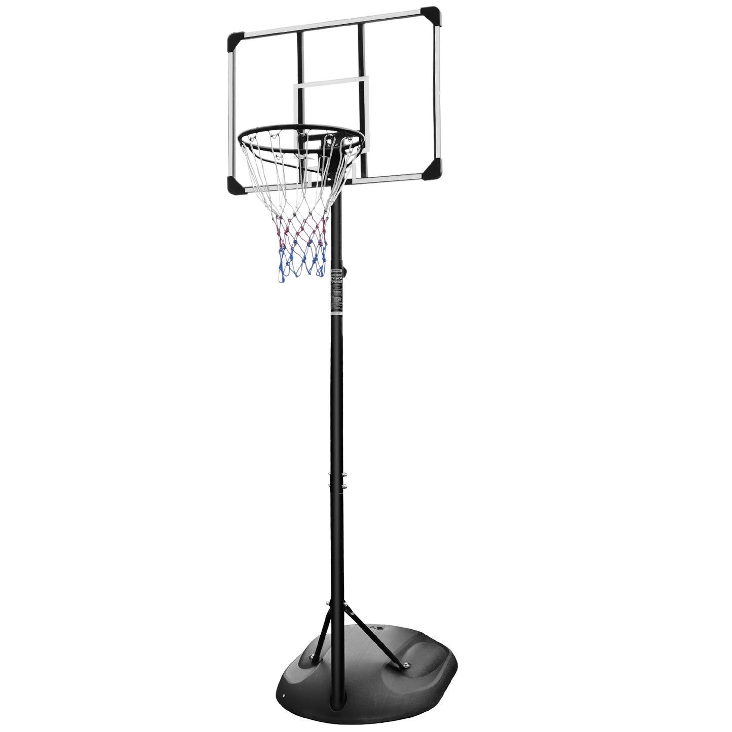 Adjustable Portable Basketball Hoop with Wheels