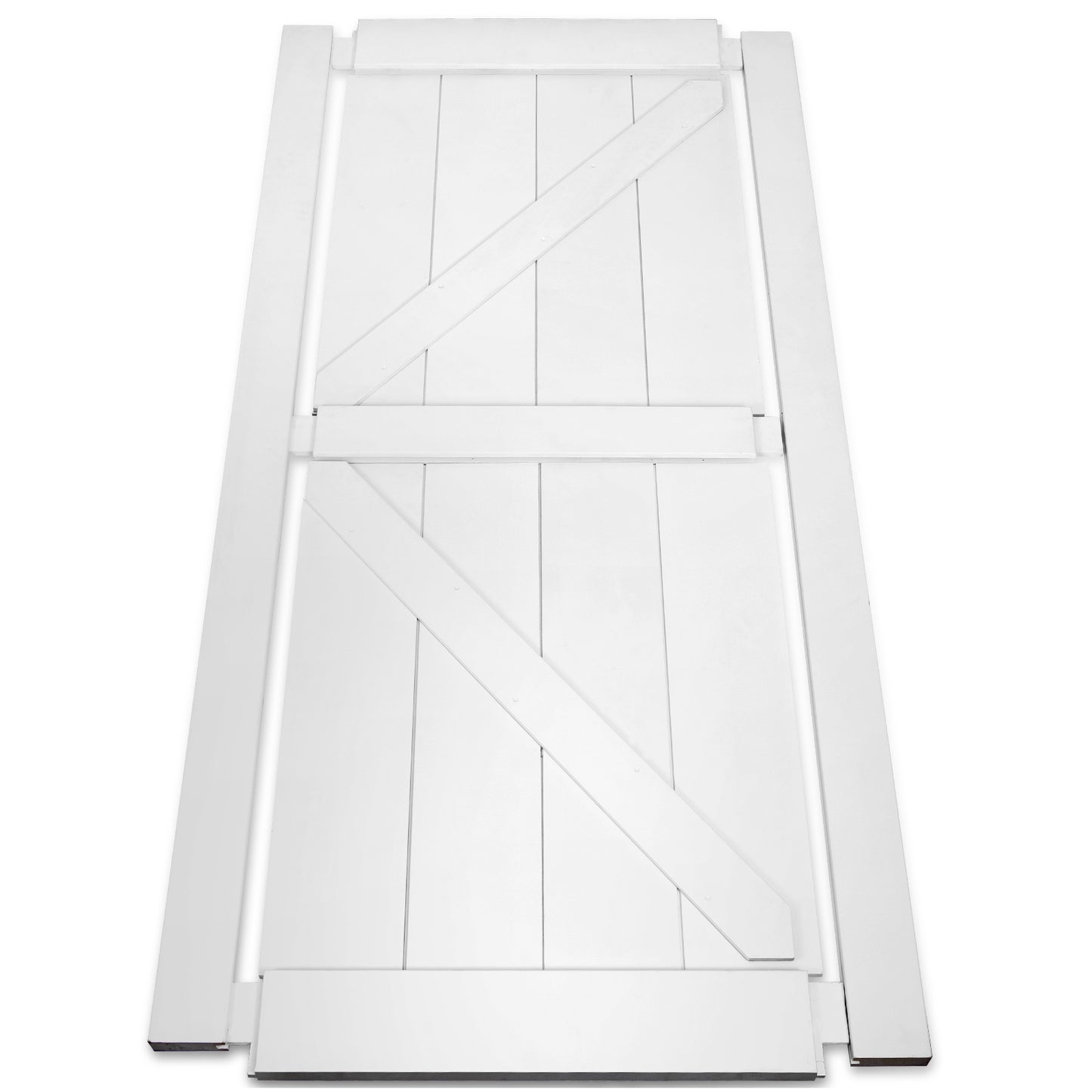 Modern Barn Door Kit: DIY Primed Slab with Hardware & Handles