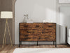 Rustic Chic Wooden Dresser with 7 Spacious Drawers