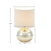 Shimmering Saxony Glass Lamp