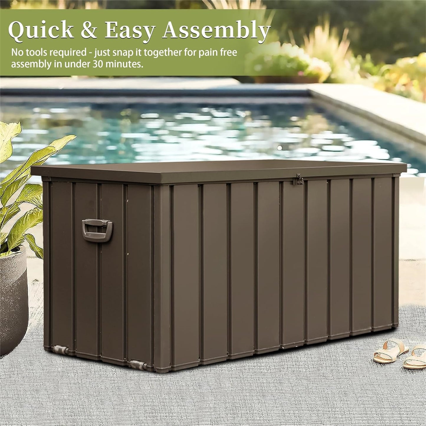 Versatile Outdoor Storage Chest - Keep Your Essentials Dry and Secure!