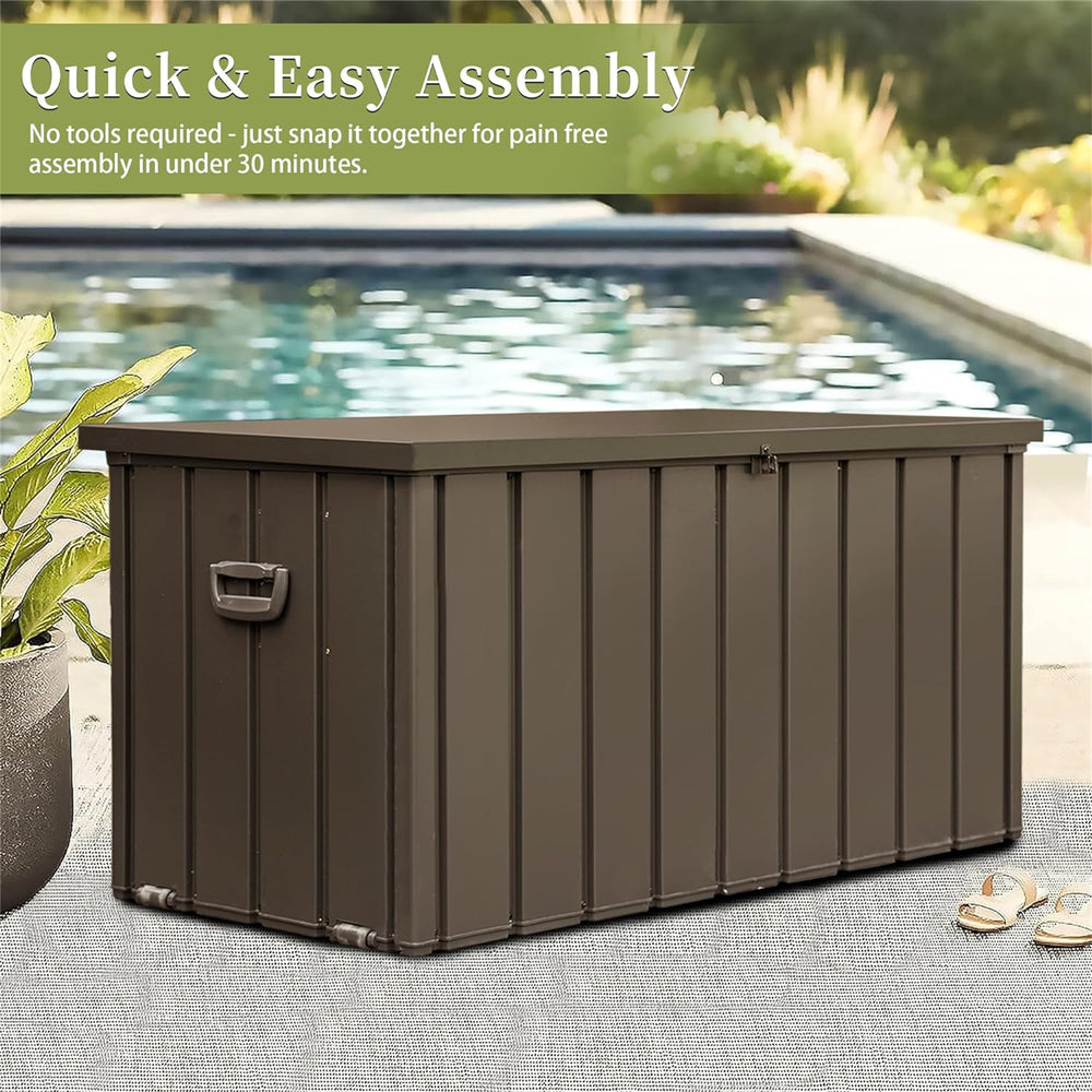 Outdoor Oasis Storage Box - Waterproof Patio Keeper for Cushions & Tools!