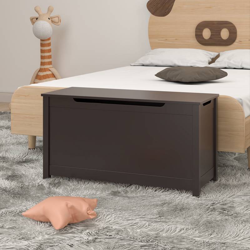 Cozy Kiddo Toy Chest with Safe Lid