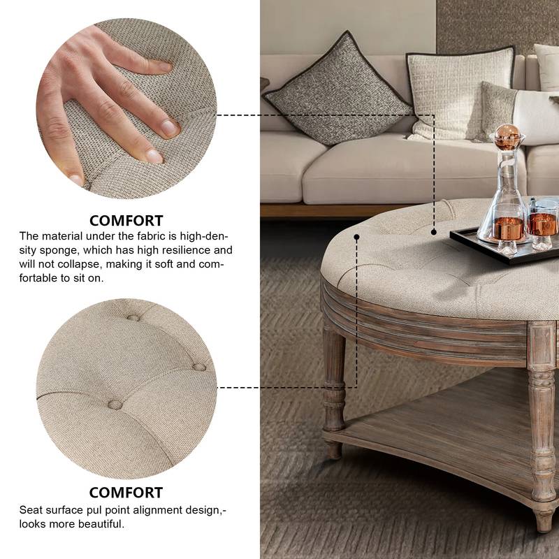 Cozy Chic Storage Ottoman